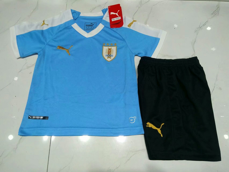 Kids-Uruguay 19/20 Home Soccer Jersey